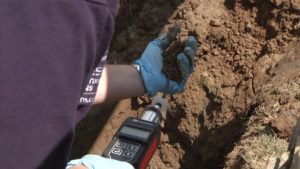 Test contamination pollution suite fuite de cuve à mazout enterrée